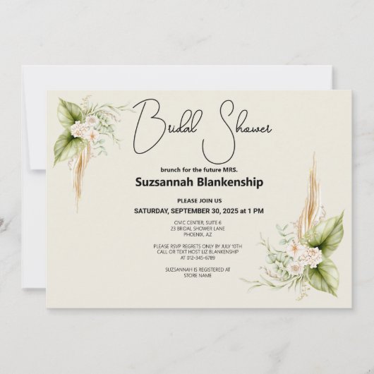 Champagne Flute Toast Vrijgezellenfeest Sjabloon Kaart (Voorkant)