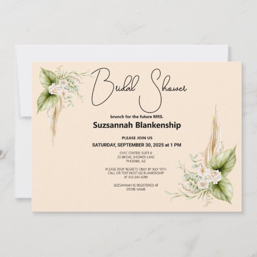 Champagne Flute Toast Vrijgezellenfeest Sjabloon Kaart (Voorkant)