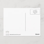 Champagne Flutes Briefkaart (Achterkant)