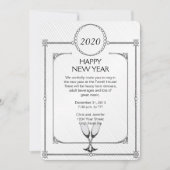 Champagne Flutes New Years Eve Party Kaart (Voorkant)