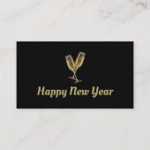 Champagne Flutes, New Year's Eve Party Ticket Informatiekaartje (Voorkant)