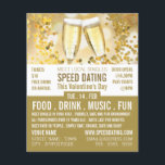 Champagne Flutes, Speed Dating Event Adverteren Flyer<br><div class="desc">Champagne Flutes,  Speed Dating Event Adverteren Flyer door de Visitekaartje Store.</div>