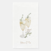 Champagne Foliage Gold Engagement Servet (Voorkant)