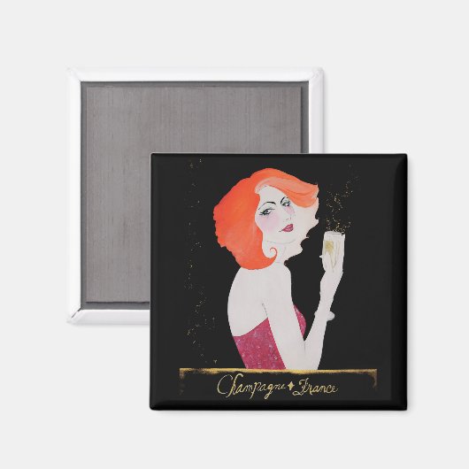 Champagne France, Magnet (Voorkant / Achterkant)