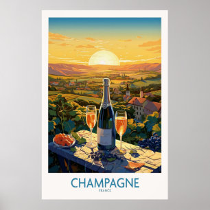 Champagne Frankrijk Poster