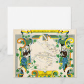 Champagne, Franse  kaart (Voorkant / Achterkant)