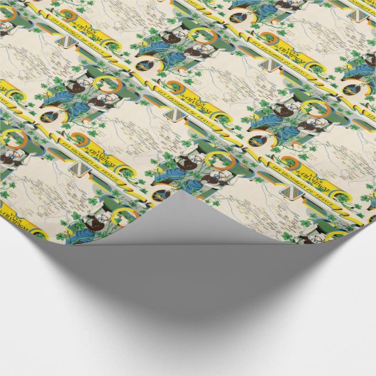 Champagne, Franse  kaart Cadeaupapier (Hoek)