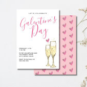 Champagne Galentines Day Kaart