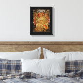 Champagne GIrl c1897 Canvas Afdruk (Insitu (Slaapkamer))