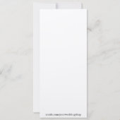 Champagne Glans Menu Card voor Bruiloften & Galaba Kaart (Achterkant)