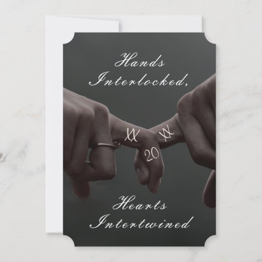 Champagne Glans Save the Date (Achterkant)