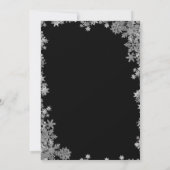 Champagne Glas Roze Kerstman Kerst Bedrijf Kaart (Achterkant)