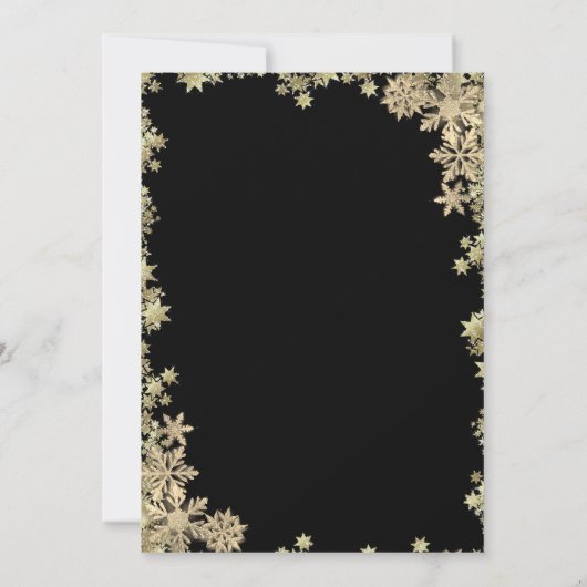 Champagne Glas Santa Hoed Kerstbedrijf Kaart (Achterkant)