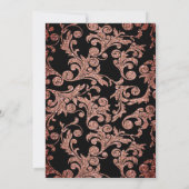 Champagne Glas Sparkle Swirls Pensioenfeest Kaart (Achterkant)