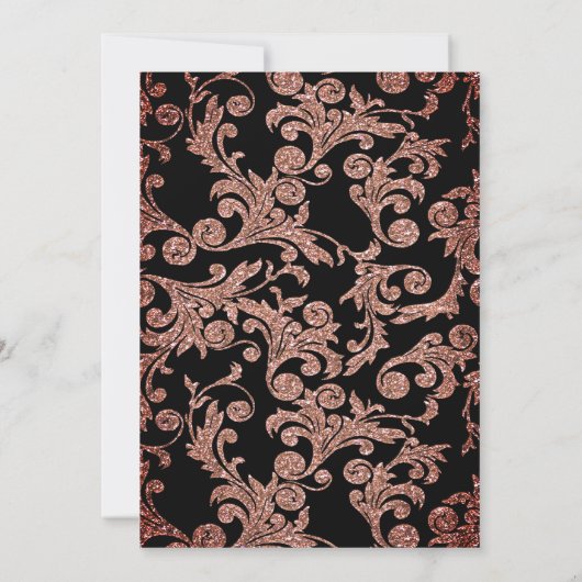 Champagne Glas Sparkle Swirls Pensioenfeest Kaart (Achterkant)