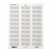 Champagne Glass Pink Santa Glittery Bokeh  Etiket (Full Sheet)