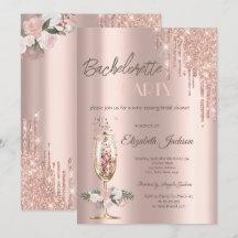 Champagne Glass Rozen Bachelorette
