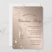 Champagne Glass,Sparkle,Licht,Kerstmis Kaart (Voorkant)