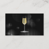 Champagne Glass Visitekaartje (Achterkant)
