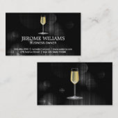 Champagne Glass Visitekaartje (Voorkant / Achterkant)