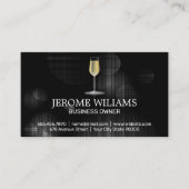 Champagne Glass Visitekaartje (Voorkant)