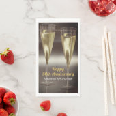 Champagne Glasses 50th Wedding Jubileum Party Servet (Insitu)