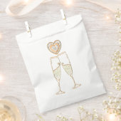 Champagne Glasses and Hearts Bedankzakje (Geknipt)