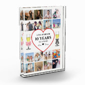 Champagne Glasses Anniversary Photo Block Fotoblokken (Links)