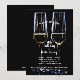 Champagne Glasses Birthday Party