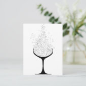 Champagne Glasses Briefkaart (Staand voorkant)