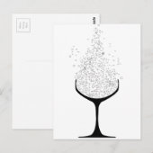 Champagne Glasses Briefkaart (Voorkant / Achterkant)