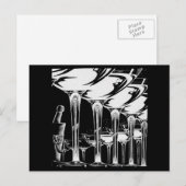Champagne Glasses Briefkaart (Voorkant / Achterkant)
