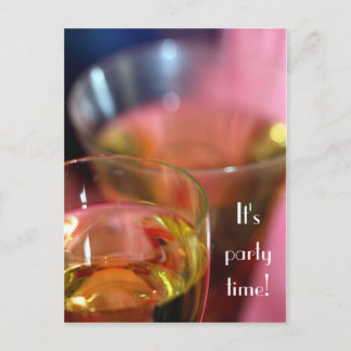 Champagne Glasses Briefkaart - Je bent uitgenodigd