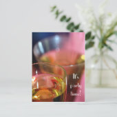 Champagne Glasses Briefkaart - Je bent uitgenodigd (Staand voorkant)