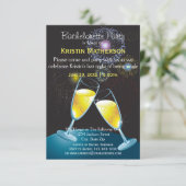 Champagne Glasses Fireworks-3x5 Bachelorette Party Kaart (Staand voorkant)