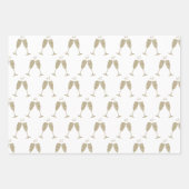 Champagne Glasses — Flat Sheets Inpakpapier Vel (Voorkant 3)