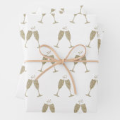 Champagne Glasses — Flat Sheets Inpakpapier Vel (In situ)