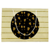 Champagne Glasses, Gift Bag - Large, Glossy Groot Cadeauzakje (Achterkant)