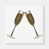 Champagne Glasses Magneet (Voorkant)