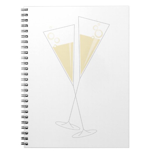 Champagne Glasses Notitieboek (Voorkant)