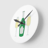 Champagne Glasses Ronde Klok (Hoek)