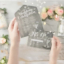 Champagne Glasses Rustic Wood String Light Wedding