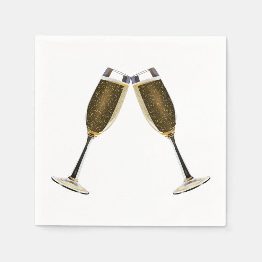 Champagne Glasses Servet (Voorkant)
