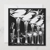 Champagne Glasses Silver Kaart (Voorkant)