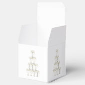 Champagne Glasses Simple Wedding Bedankdoosjes (Geopend)