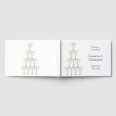 Champagne Glasses Simple Wedding Gastenboek (Volledig)