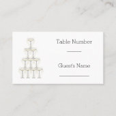 Champagne Glasses Simple Wedding Plaatskaartje (Voorkant)