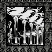 Champagne Glasses Vierkante Button 5,1 Cm
