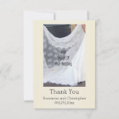 Champagne Glasses Wedding Bedankkaart (Voorkant)