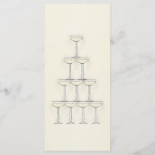 Champagne Glasses Wedding Menu (Achterkant)